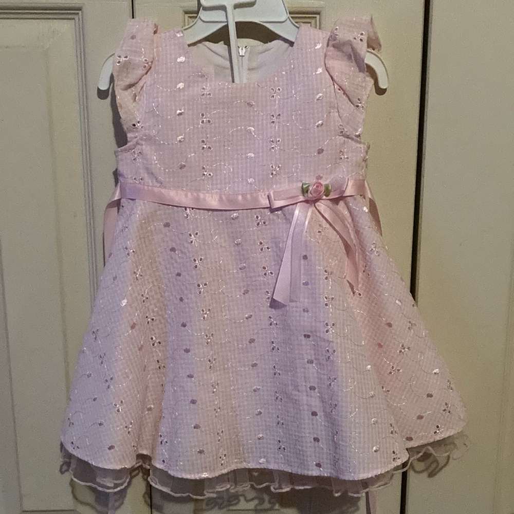 Bonnie baby 18m pale pink dress